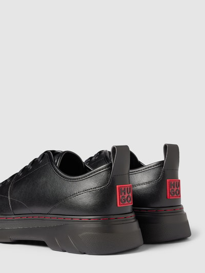 HUGO Sneakersy z detalami z logo model ‘Urian’ Czarny 2