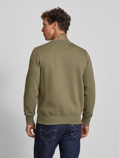 Tommy Hilfiger Sweatshirt mit Label-Print Oliv 5