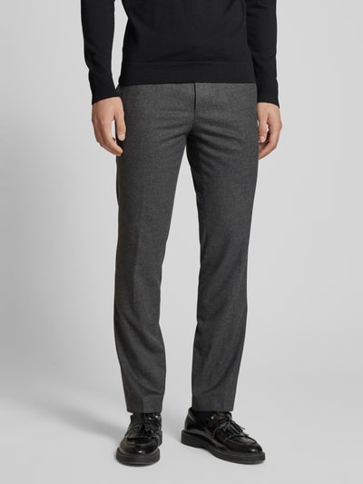 HUGO Slim fit pantalon met klepzakkn, model 'Arti/Hesten' Antraciet - 6