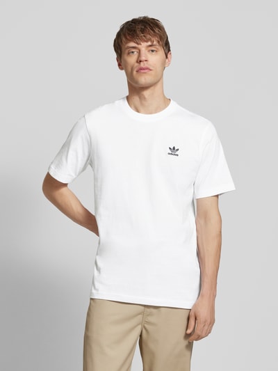 adidas Originals T-Shirt mit Label-Stitching Weiss 4