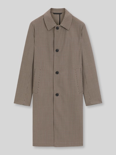 BOSS Slim fit lange jas van wol Beige - 2