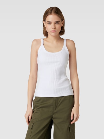 QS Tanktop in Ripp-Optik Offwhite 4