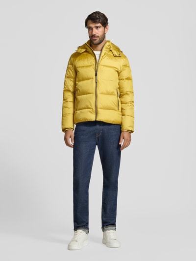 GUESS Steppjacke mit Reißverschlusstaschen Senf 1
