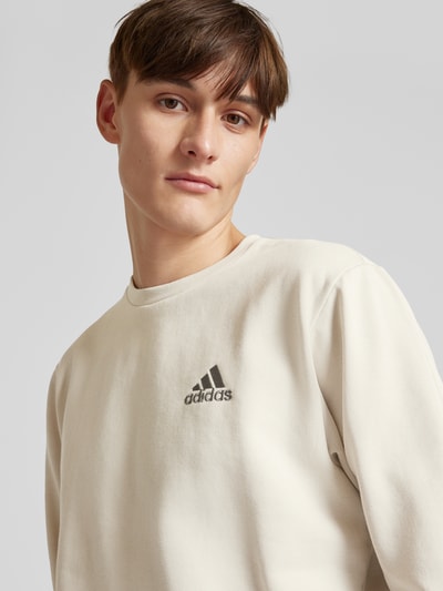 ADIDAS SPORTSWEAR Bluza z prążkowanymi wykończeniami Piaskowy 3