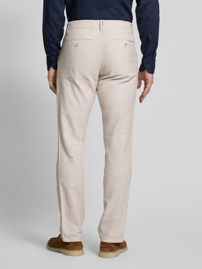 Tom Tailor Relaxed fit chino van een mix van linnen en katoen Beige - 5