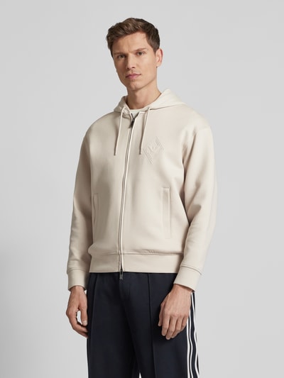 Emporio Armani Sweatjacke mit Zweiwege-Reißverschluss Offwhite 4