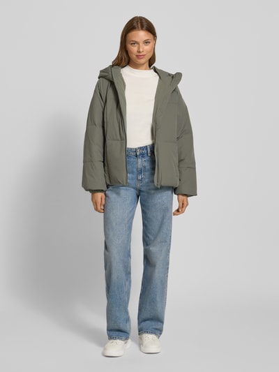 ICHI Steppjacke mit Eingrifftaschen Modell 'HIZTORA' Schilf 1