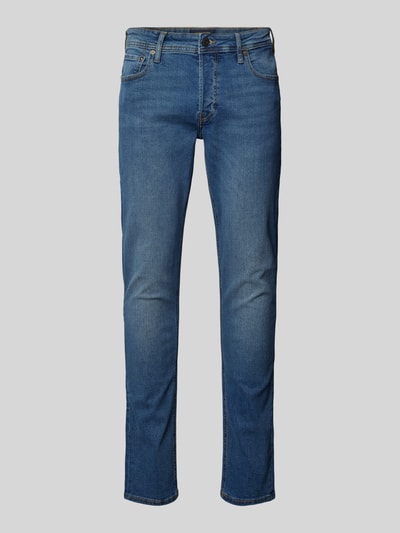 Jack & Jones Straight Fit Jeans mit Stretch-Anteil Modell 'GLENN ORIGINAL' Jeansblau 2