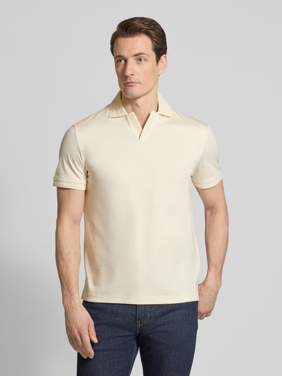 Tommy Hilfiger Regular Fit Poloshirt aus reiner Baumwolle Offwhite 4