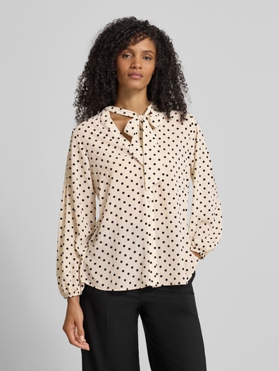 comma Schluppenbluse mit überschnittenen Schultern Offwhite 4