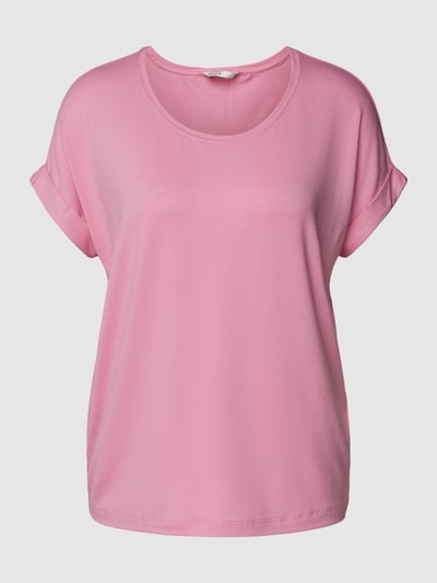 Only T-shirt met ronde hals, model 'Moster' Roze - 2