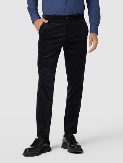 SELECTED HOMME Slim fit pak met structuurmotief, model 'BOE' Donkerblauw - 7