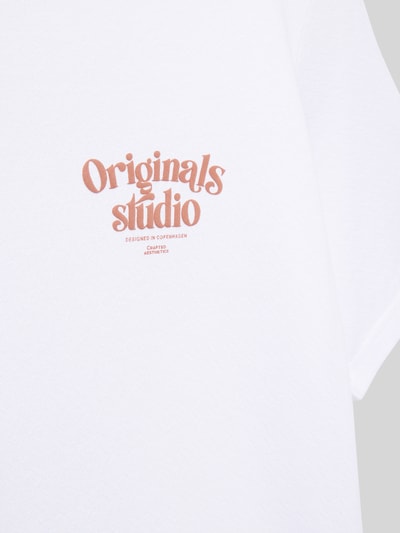 Jack & Jones T-shirt z nadrukiem z napisem model ‘RACAPULCO’ Biały 2