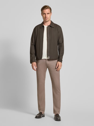Brax Stoffhose aus Baumwoll-Mix mit Viskose-Anteil Modell 'Cadiz' Beige 1