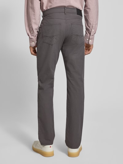 Christian Berg Men Stoffen broek met 5-pocketmodel Donkergrijs - 5