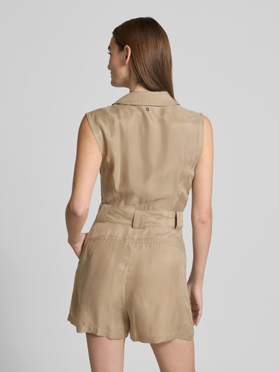 Guess Playsuit met strikceintuur, model 'AMIA' Kaki - 5