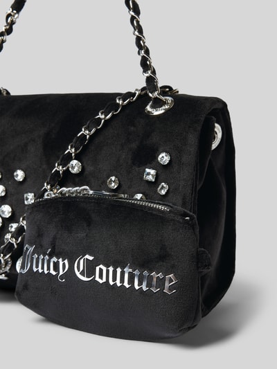 Juicy Couture Torba na ramię z obszyciem kamieniami stras model ‘IRIS’ Czarny 2