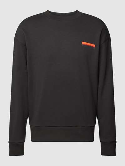 CK Calvin Klein Sweatshirt mit Label-Print Black 2