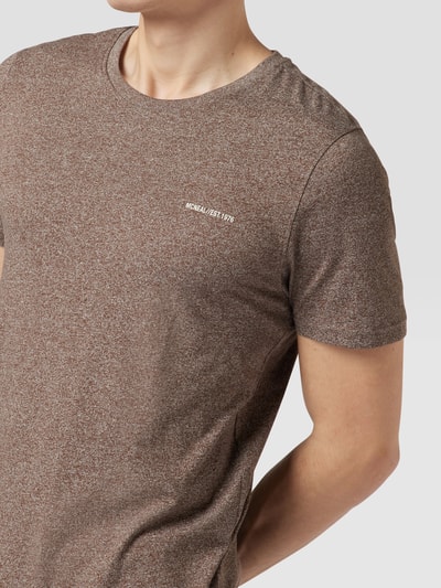 MCNEAL T-Shirt mit Label-Applikation Mittelbraun meliert 3
