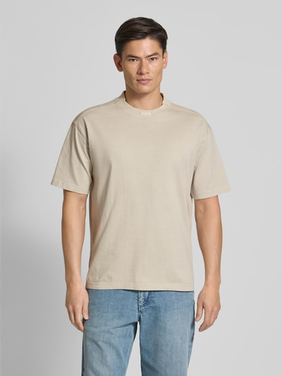 BOSS Orange Comfort Fit T-Shirt aus reiner Baumwolle Beige 4