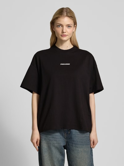 Pegador Oversized T-Shirt mit Label-Print Modell 'BRACY' Black 4