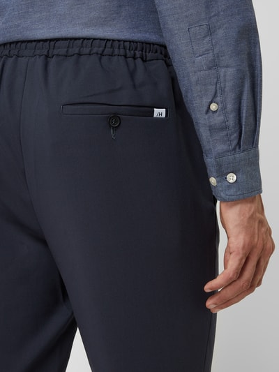 SELECTED HOMME Slim Tapered Fit Jogpants mit Stretch-Anteil Modell 'Dann' Marine 3