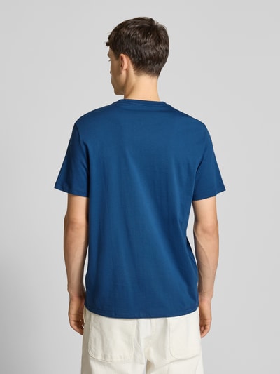 Calvin Klein Jeans Regular fit T-shirt van puur katoen met logoprint Donkerblauw - 5