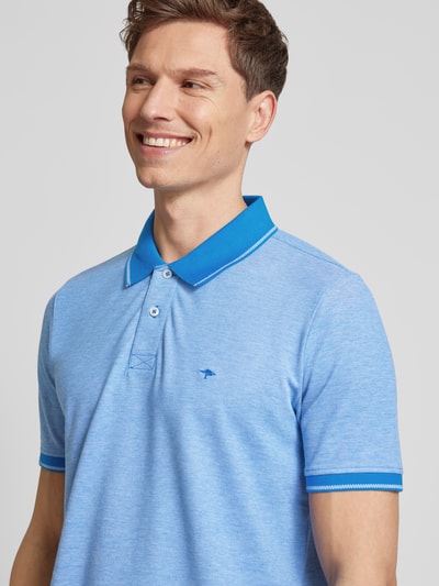 Fynch-Hatton Regular fit poloshirt met logostitching Koningsblauw - 3