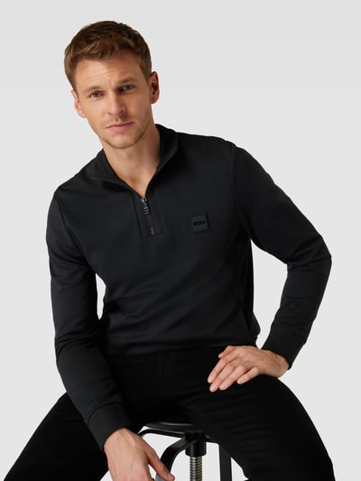 BOSS Sweatshirt mit Stehkragen Modell 'Sidney' Black 3