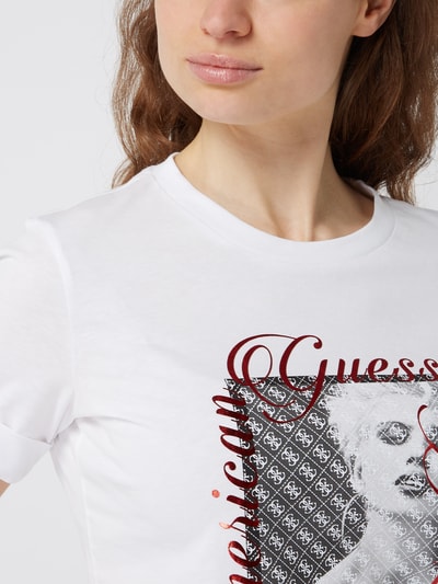 Guess T-Shirt aus Bio-Baumwolle Modell 'Bellavita' Weiss 3