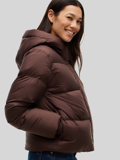 Tommy Hilfiger Regular Fit Daunenjacke mit Kapuze Schoko 3