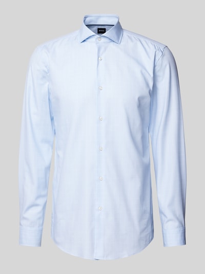 BOSS Slim Fit Business-Hemd mit Haifischkragen Bleu 1