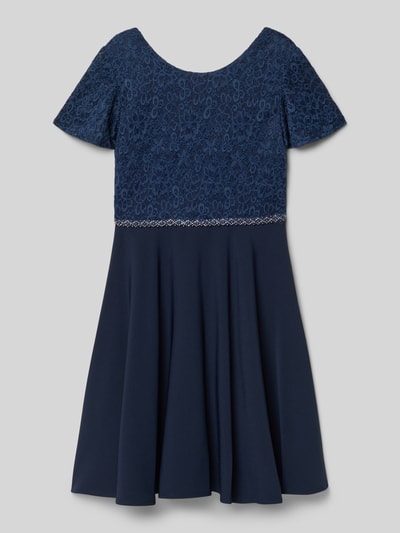 Happy Girls Knie-lange jurk met ronde hals Marineblauw - 1