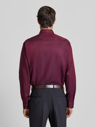 ETERNA Comfort Fit Businesshemd mit Knopfleiste Bordeaux 5