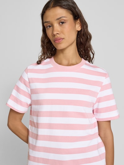 Selected Femme T-shirt z okrągłym dekoltem model ‘ESSENTIAL’ Różowawy 3