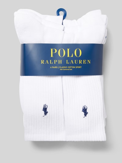 Polo Ralph Lauren Underwear Sokken met logostitching in een set van 6 paar Wit - 3