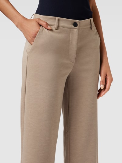 FREE/QUENT Regular Fit Stoffhose mit Gesäßleistentaschen Modell 'Nanni' Taupe Melange 3