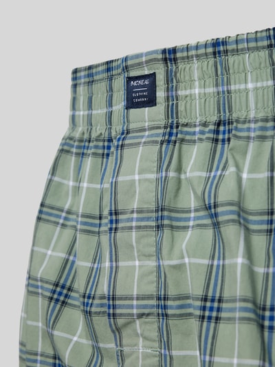 MCNEAL Boxershort van puur katoen met logopatch in een set van 3 stuks Metallic groen - 2