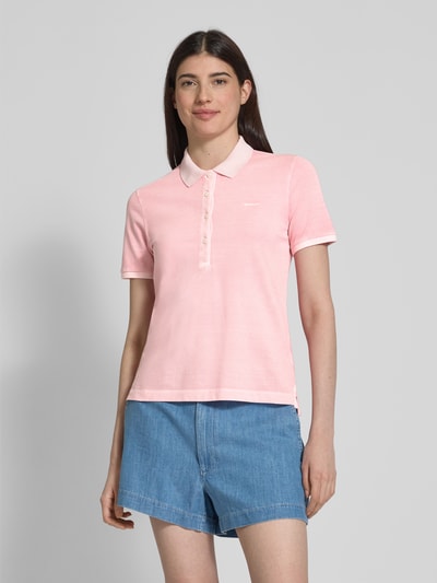 Gant Poloshirt mit kurzer Knopfleiste Pink 4