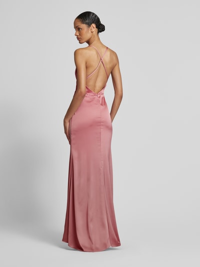 Laona Abendkleid mit Wasserfall-Ausschnitt Rose 5