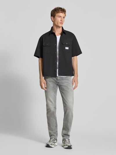 Replay Regular FitJeans im 5-Pocket-Design Modell 'Grover' Hellgrau 1