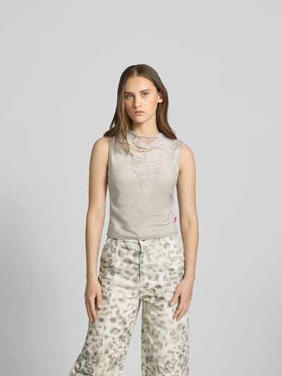 Diesel Tanktop im Used-Look Hellgrau 4