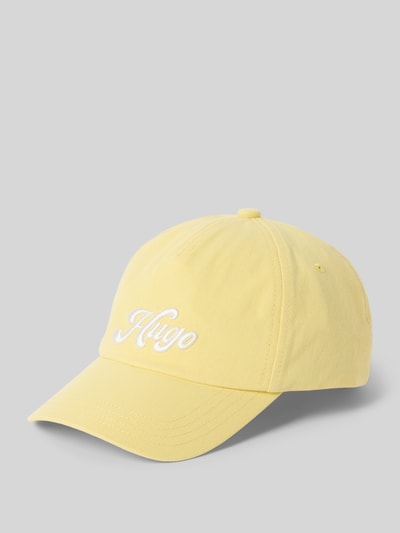 HUGO Basecap mit Logo-Stitching Modell 'Cara' GELB 1