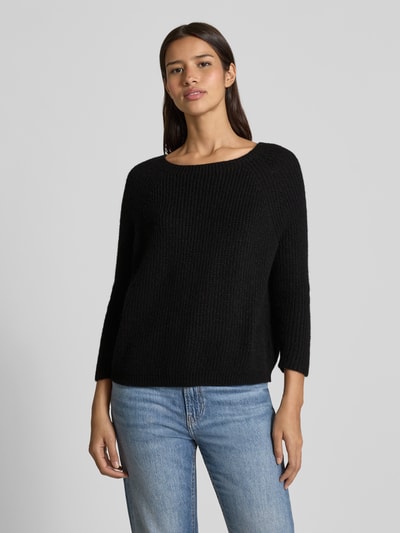 Weekend Max Mara Regular Fit Strickpullover mit Woll-Anteil Modell 'XENO' Black 4