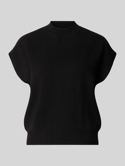 Produktfoto, schwarzer Loose Fit Pullover aus Viskose-Baumwoll-Mix Modell 'ELLY' von VERO MODA, Damen Pullover, neutraler Hintergrund