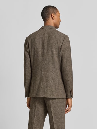 Selected Slim Fit Sakko mit Pattentaschen aus Wolle Hellbraun 5