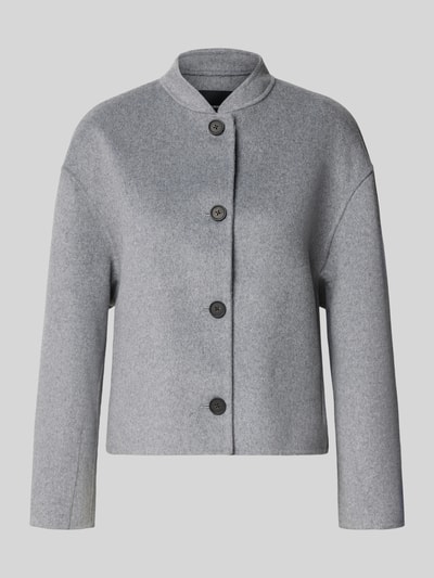 Someday Regular Fit Blazer mit Stehkragen Modell 'Noolia' Hellgrau Melange 2