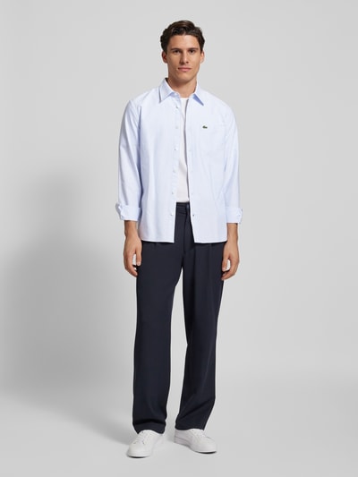 Lacoste Regular fit vrijetijdsoverhemd met logopatch Lichtblauw - 1