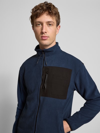 Blend Sweatjack met opstaande kraag Koningsblauw - 3