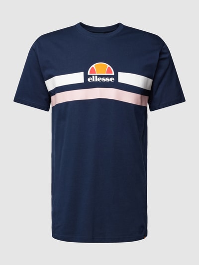 Ellesse T-shirt met labelprint, model 'APREL' Donkerblauw - 2